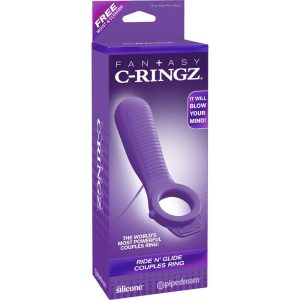 FANTASY C-RINGZ RIDE AND GLIDE COUPLES RING-PURPLE