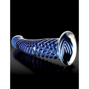 ICICLES No. 29 HAND BLOWN GLASS DILDO BLUE 17.8cm - ΟΜΟΙΩΜΑ ΠΕΟΥΣ ΓΥΑΛΙΝΟ 17.8εκ - Image 5