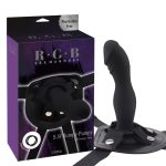 CHISA STRAP-ON WITH DILDO RUMPY SILICONE BLACK