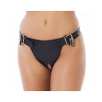 RIMBA BONDAGE PLAY LEATHER CHASTITY BRIEFS ADJUSTABLE