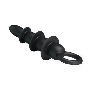 PRETTYLOVE ANAL PLUG 3 AREAS BLACK 13cm - ΠΡΩΚΤΙΚΗ ΣΦΗΝΑ - Image 3