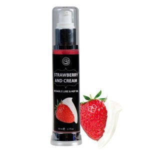 SECRET PLAY HOT EFFECT STRAWBERRY WITH CREAM LUBRICANT 50ml