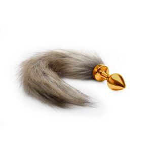 OUCH! FOX TAIL BUTTPLUG GOLD