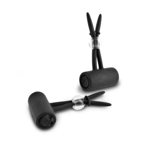 FETISH FANTASY LIMITED EDITION VIBRATING SILICONE NIPPLE LASSOS BLACK - ΣΦΙΓΚΤΗΡΕΣ ΘΗΛΩΝ ΜΕ ΔΟΝΗΣΗ - Image 4