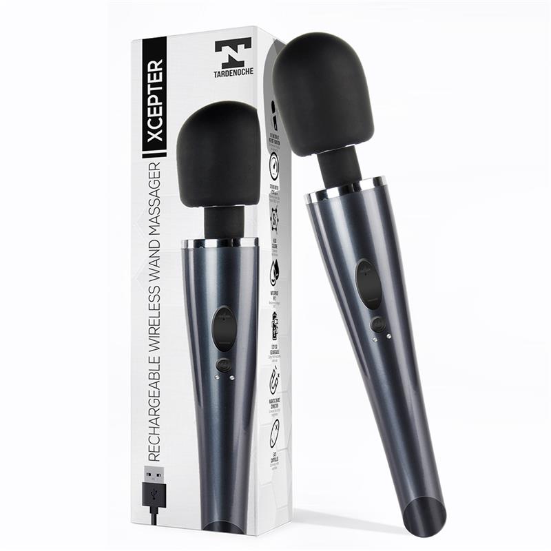 TARDENOCHE XCEPTER WAND MASSAGER USB RECHARGABLE SILICONE WATERPROOF