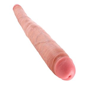 KING COCK 16" TAPERED DOUBLE COCK FLESH 40cm