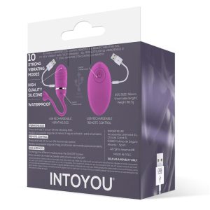 VIBRATING EGG WITH REMOTE CONTROL ODISE USB SILICONE PINK - Image 3