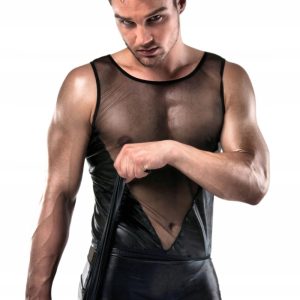 BODY LEATHER CLEAR FETISH BY PASSION MEN LINGERIE