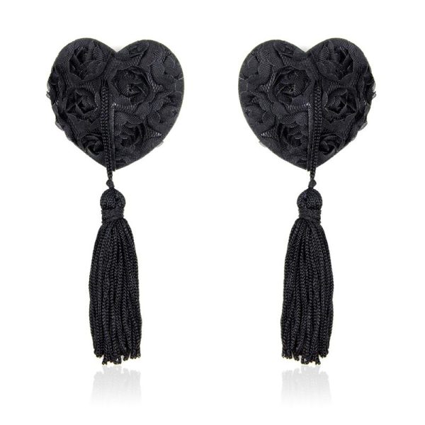 1-rose-heart-nipple-covers-black FETISH ADDICT ROSE HEART NIPPLE COVERS BLACK
