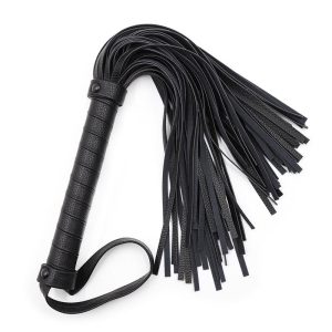 FETISH ADDICT CLASSIC FLOGGER BLACK 42cm - ΚΛΑΣΣΙΚΟ ΜΑΣΤΙΓΙΟ ΜΑΥΡΟ - Image 7