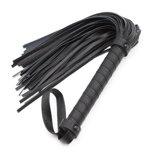 FETISH ADDICT CLASSIC FLOGGER BLACK 42cm - ΚΛΑΣΣΙΚΟ ΜΑΣΤΙΓΙΟ ΜΑΥΡΟ - Image 6