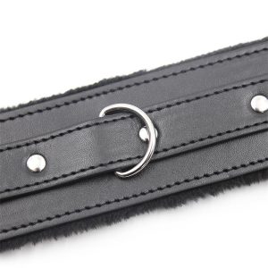 FETISH ADDICT COLLAR WITH METAL LEASH BLACK - Image 6