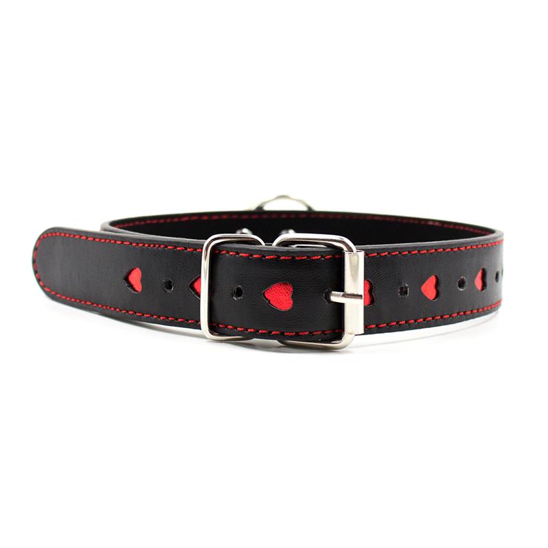 3-collar-with-metal-leash-blackred