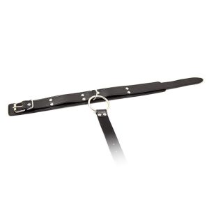 FETISH ADDICT COLLAR WITH RESTRAINTS ADJUSTABLE BLACK - ΚΟΛΑΡΟ ΜΕ ΧΕΙΡΟΠΕΔΕΣ - Image 4