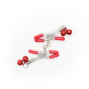 FETISH ADDICT NIPPLE CLAMPS WITH BELL RED - ΣΦΙΓΚΤΗΡΕΣ ΘΗΛΩΝ ΜΕ ΚΟΥΔΟΥΝΑΚΙ ΚΟΚΚΙΝΟ - Image 3
