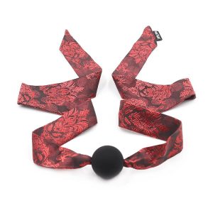 FETISH ADDICT SILICONE BALL GAG RED BLACK - ΦΙΜΩΤΡΟ ΜΕ ΜΠΑΛΑ ΣΙΛΙΚΟΝΗΣ - Image 5