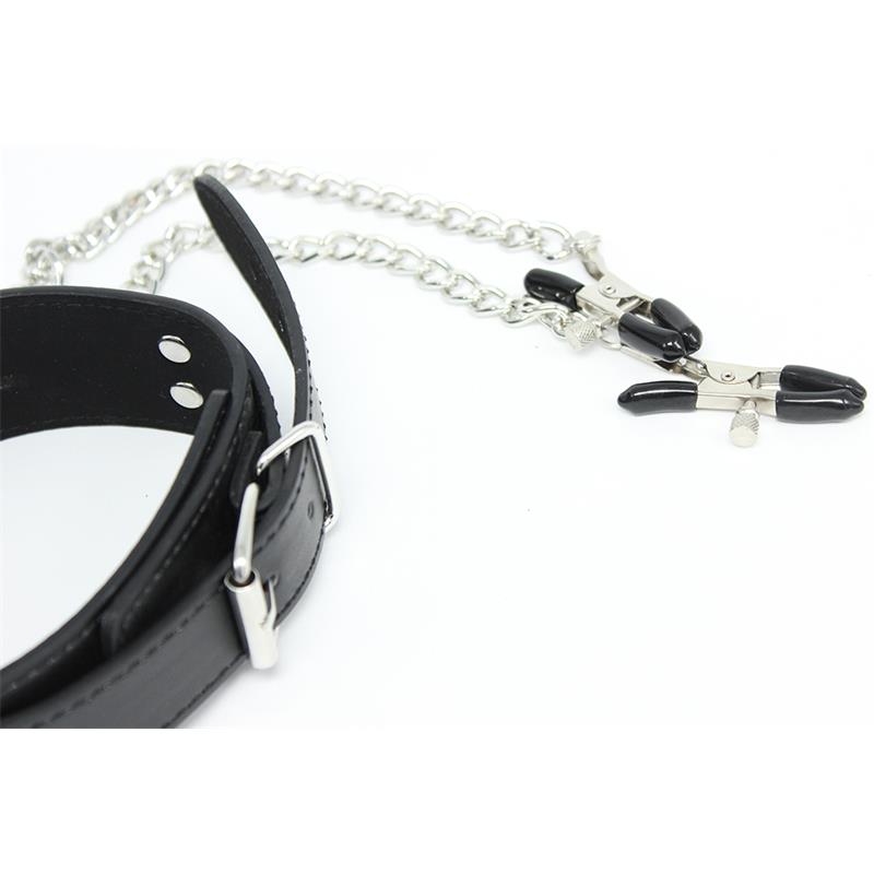 4-collar-with-nipple-clamps-and-metal-chain-black