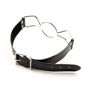 FETISH ADDICT METAL O RING BALL GAG 4.5cm - ΦΙΜΩΤΡΟ ΜΕ ΔΑΚΤΥΛΙΟ - Image 5