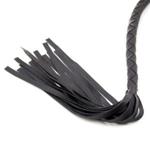 FETISH ADDICT WHIP LONG BLACK 85cm - ΜAΣΤΙΓΙΟ ΜΑΥΡΟ - Image 4