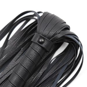FETISH ADDICT CLASSIC FLOGGER BLACK 42cm - ΚΛΑΣΣΙΚΟ ΜΑΣΤΙΓΙΟ ΜΑΥΡΟ - Image 4