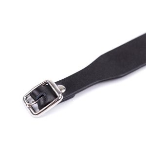 FETISH ADDICT COLLAR ADJUSTABLE BLACK 43cm - ΚΟΛΑΡΟ ΜΕ ΚΡΙΚΟ ΜΑΥΡΟ - Image 5