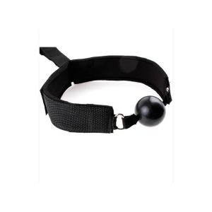 FETISH ADDICT GAG BALL WITH HANDCUFFS BLACK - ΦΙΜΩΤΡΟ ΜΕ ΧΕΙΡΟΠΕΔΕΣ ΜΑΥΡΟ - Image 3