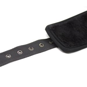 FETISH ADDICT LEATHER HANDCUFFS WITH BIG HOOPS BLACK - ΧΕΙΡΟΠΕΔΕΣ ΜΑΥΡΕΣ - Image 3
