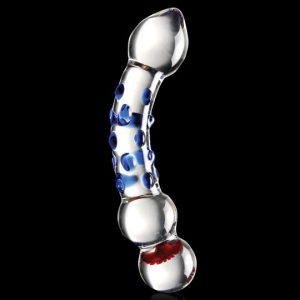 ICICLES No. 18 HAND BLOWN GLASS MASSAGER CLEAR 19cm - Image 5
