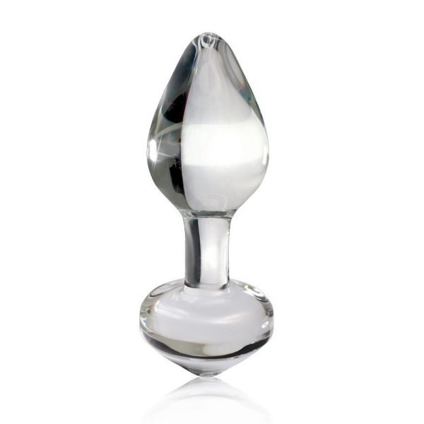 ICICLES No. 44 HAND BLOWN GLASS MASSAGER CLEAR 8cm