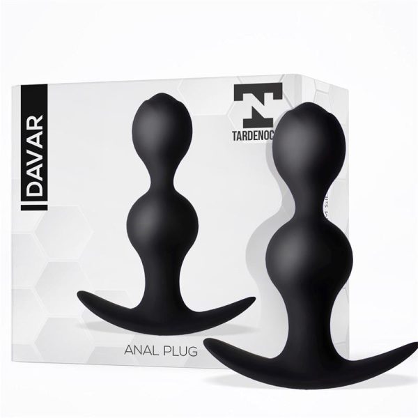 TARDENOCHE DAVAR ANAL PLUG SILICONE BLACK 11.7cm