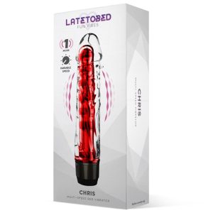 LATETOBED CHRIS MULTI-SPEED VIBE RED 16.5cm - Image 3