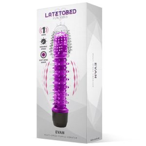 LATETOBED EVAN MULTI-SPEED VIBE PURPLE 16.5cm - Image 3