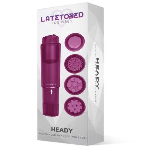 LATETOBED HEADY STIMULATOR MULTI-HEAD PURPLE 10.7cm - Image 3