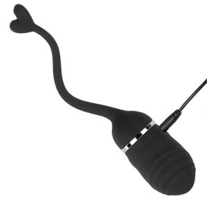TARDENOCHE ADOREE VIBRATING EGG USB REMOTE CONTROL SILICONE BLACK 17cm - Image 5
