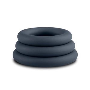 BONERS SET 3 PIECES COCK RINGS ROUND SILICONE