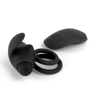 TARDENOCHE REERIN SILICONE DUAL VIBRATING RING USB REMOTE CONTROL BLACK - Image 6