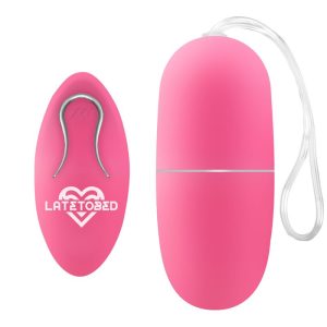 LATETOBED ECOPINK VIBRATING EGG WITH REMOTE CONTROL 7cm