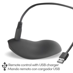 TARDENOCHE REERIN SILICONE DUAL VIBRATING RING USB REMOTE CONTROL BLACK - Image 4