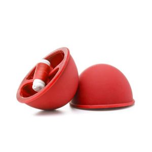 OUCH! SHOTS VIBRATING SUCTION CUP RED