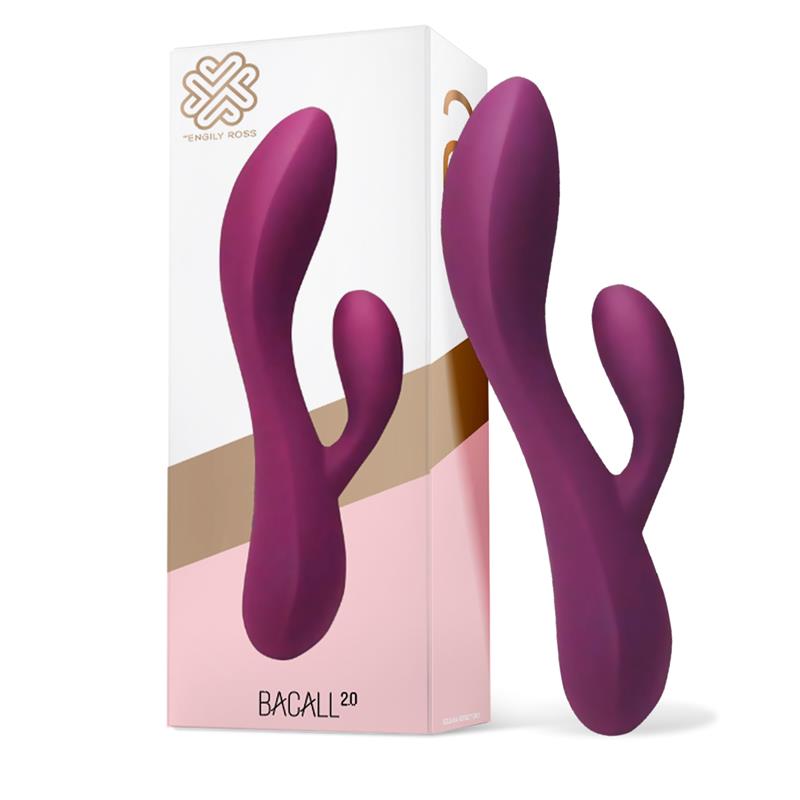 ENGILY ROSS BACALL 2.0 SILICONE DOUBLE MOTOR USB VIBE 19cm