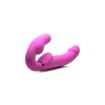 STRAP U INFLATABLE STRAPLESS STRAP-ON WITH REMOTE CONTROL PINK 24cm