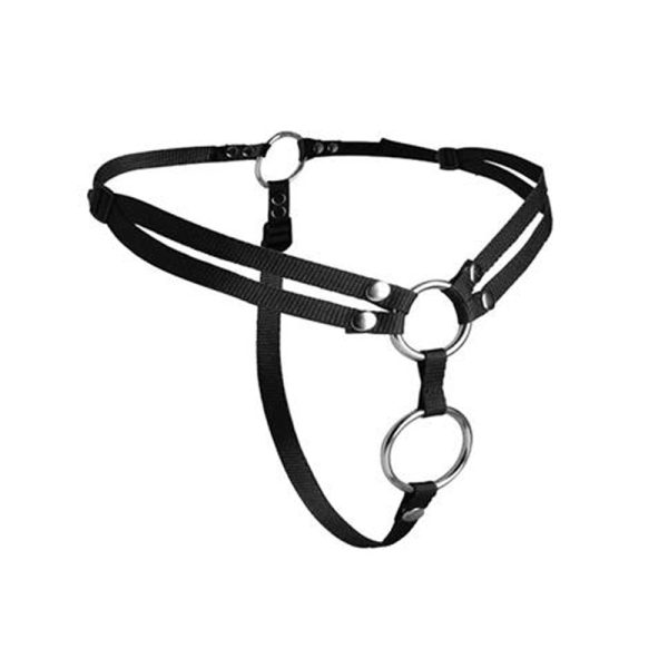 1-unity-double-penetration-strap223 STRAP U UNITY DOUBLE PENETRATION STRAP ON HARNESS BLACK