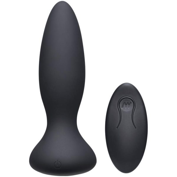 DOC JOHNSON VIBRATING BUTT PLUG VIBE ADVENTUROUS BLACK 13cm
