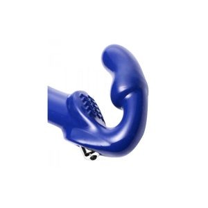 STRAP U REVOLVER II VIBRATING STRAPLESS STRAP ON DILDO BLUE 25.40cm - Image 5