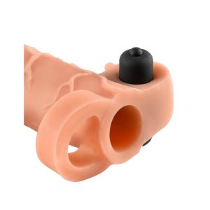 FANTASY X-TENSIONS VIBRATING REAL FEEL EXTENSION FLESH 16.5cm - Image 3