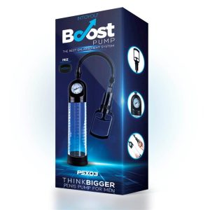 BOOST PUMPS MANUAL PENIS PUMP WITH VALVE PSX03 CRYSTAL - Image 4