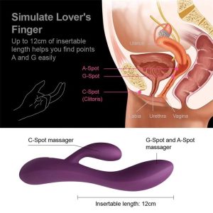 ENGILY ROSS BACALL 2.0 SILICONE DOUBLE MOTOR USB VIBE 19cm - Image 5