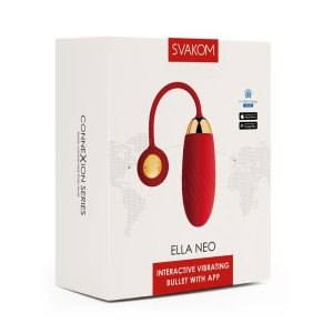 SVAKOM VIBRATING EGG CONNEXION SERIES ELLA NEO WITH APP RED - Image 7