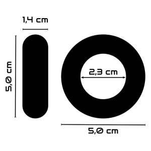 POWERING SUPER FLEXIBLE RESISTANT RING PR03 BLACK 5cm - Image 7