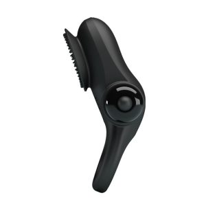 PRETTY LOVE VIBRATING PENIS RING II BLACK - Image 9